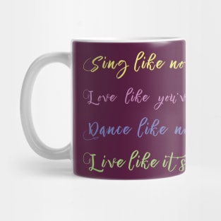 SING LIKE NOBODY IS LISTENING Mug